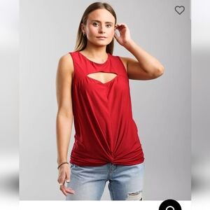 NWT Daytrip Cutout Tanktop Sleeveless In Chili Peper, Size Large